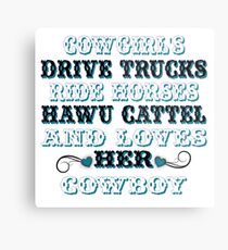 Cowgirls Saying's Metal Print