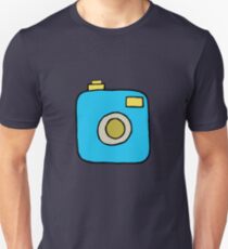 Hand-drawn photo camera on white background Unisex T-Shirt