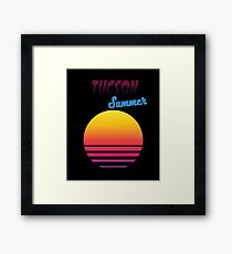 Tucson retro, vintage, 80s Framed Print