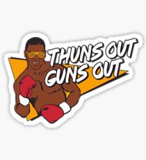 Mike Tyson Guns Out Sticker