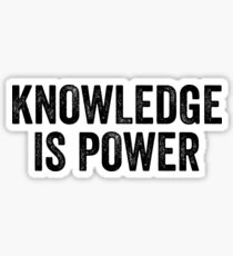 Knowledge Is Power - Great For Motivation Mindful Sticker