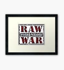 Retro Raw Framed Print