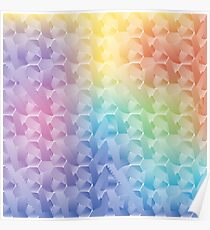The Abstract Rainbow Geometric Pattern with Fragments. Poster
