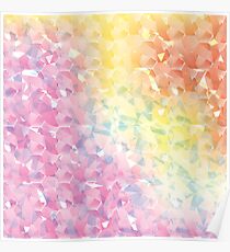 The Abstract Rainbow Geometric Pattern with Fragments. Poster