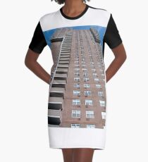 New York, Manhattan, New York City, Skyscraper, tower block, high rise building, tower, block, high rise, building Graphic T-Shirt Dress