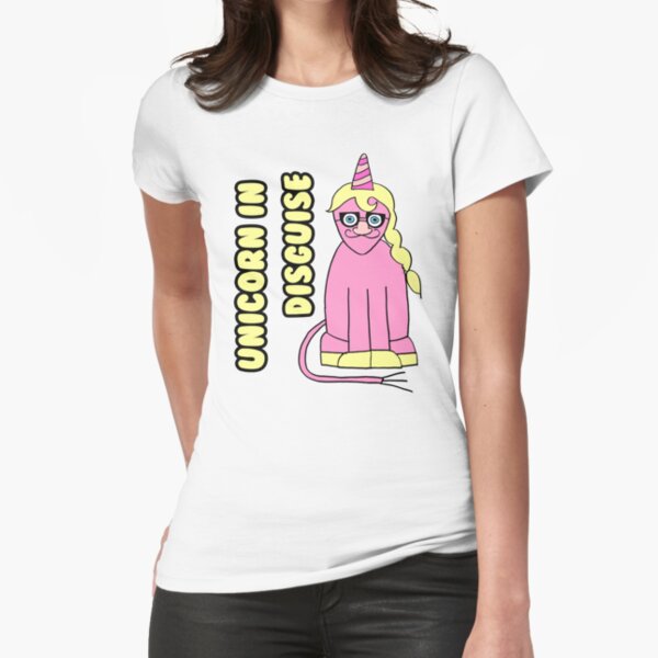 Unicorn In Disguise Fitted T-Shirt