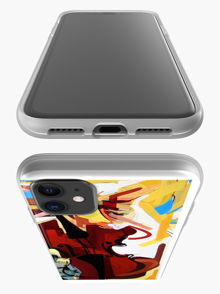 Alternate view of Expressive Cello People Painting iPhone Case & Cover