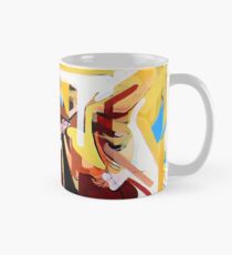 Expressive Cello People Painting Classic Mug
