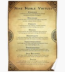 Neun edle Tugenden Poster