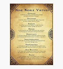 Nine Noble Virtues Photographic Print
