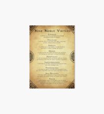 Nine Noble Virtues Art Board
