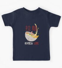 Camiseta para niños Linda vida de Ramen para la comida japonesa y los fanáticos del animé