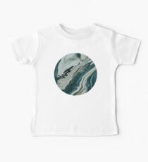 Tranquil Arctic Painting Marble Baby Tee