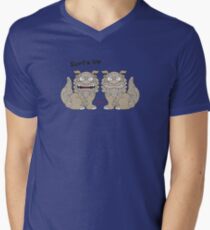 Surf's Up Shisa Men's V-Neck T-Shirt
