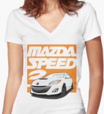 Mazdaspeed 3 Women's Fitted V-Neck T-Shirt