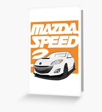 Mazdaspeed 3 Greeting Card