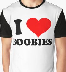 I heart boobies Graphic T-Shirt