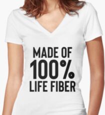 Life Fiber - Great For Sarcastic Meme Women's Fitted V-Neck T-Shirt