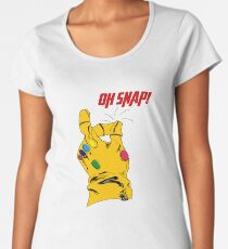 Thanos Infinity Gauntlet "Oh Snap!" Women's Premium T-Shirt