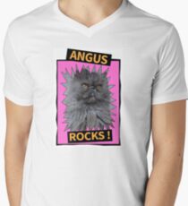 Angus Rocks T-Shirt Men's V-Neck T-Shirt