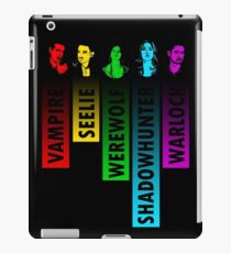 The Shadow World in Rainbow - Black iPad Case/Skin