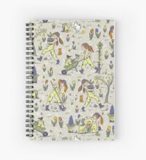 dirty gardening pattern Spiral Notebook
