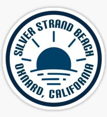 Silver strand beach Sticker