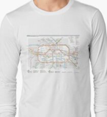 Berlin U-Bahn Map - Germany Long Sleeve T-Shirt