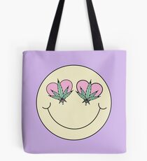 Weed Smiley Tote Bag
