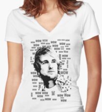 owen wilson Women's Fitted V-Neck T-Shirt
