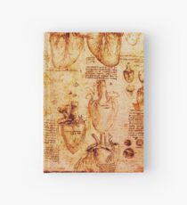 Herz und seine Blutgefäße, Leonardo Da Vinci Anatomy Drawings, Brown Notizbuch
