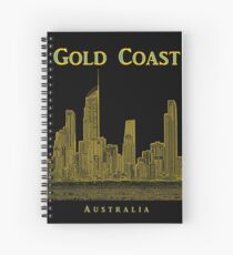 Gold Coast, Queensland, Australia – Skyline - Seaside Resort Spiral Notebook