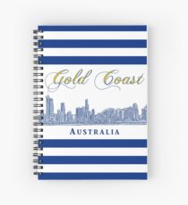 Gold Coast, Queensland, Australia – Skyline - Seaside Resort Spiral Notebook