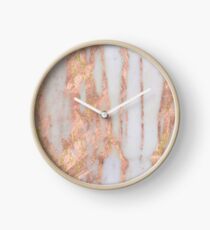 Aprillia - rose gold with golden flecks Clock