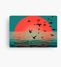 Sunset in Aberdeen Canvas Print
