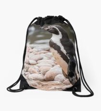 Watching The World Go By Drawstring Bag