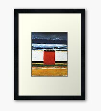 HD - Red house, by Kazimir Severinovich Malevich 1932 High Definition Framed Print