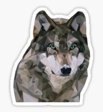Facet Wolf Sticker