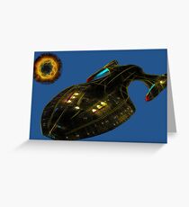 Stealth Spaceship Greeting Card