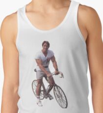 Arnold auf einem Fahrrad Tanktop für Männer