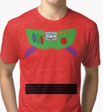 Buzz Lightyear Costume Front Tri-blend T-Shirt