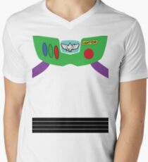 Buzz Lightyear Costume Front Men's V-Neck T-Shirt