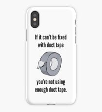 Not Using Enough Duct Tape iPhone Case