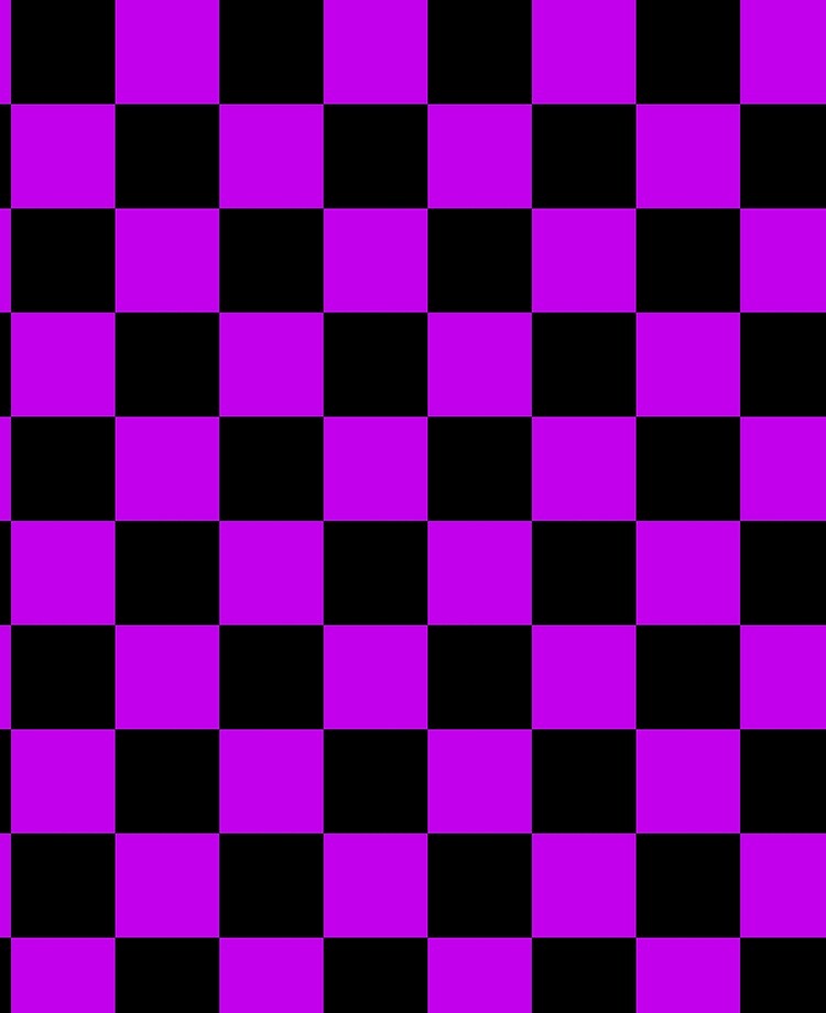 black checkerboard