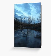 Dull blue Greeting Card