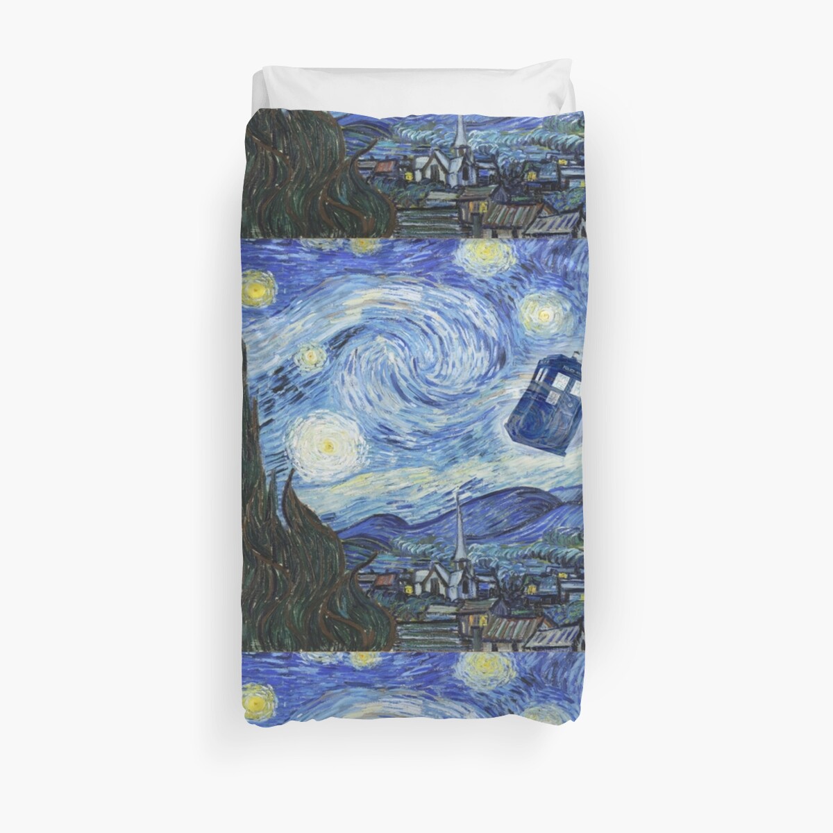 Vincent And The Doctor Duvet Cover By Bosphorus Redbubble