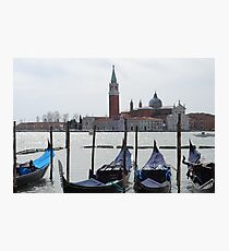 Italian Gondolas in Venice Photographic Print