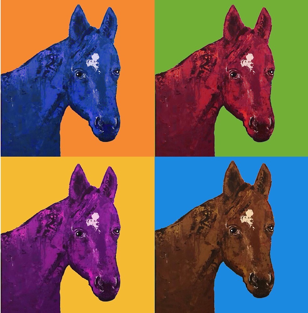 “Horse pop art” by Kharts | Redbubble