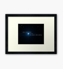 Lost In Space- Danger Title Framed Print