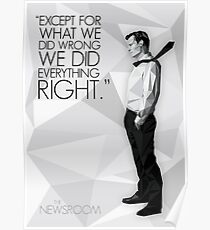 Will McAvoy - The Newsroom Poster